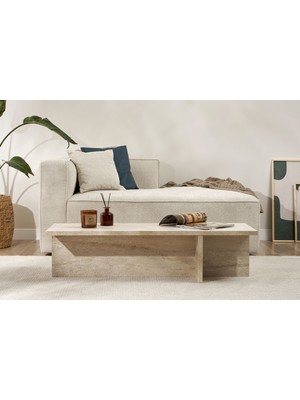 Rani Home Orta Sehpa Traverten 120 cm AB-5299