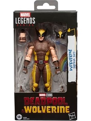 Die Grup Legends Serisi Wolverine (Kahverengi Takım Elbise),  Studios'un Deadpool & Wolverine Film Koleksiyonluk 15 cm Aksiyon Figürü Hediyesi