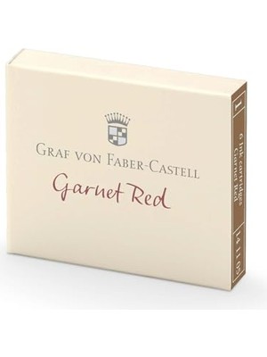 Die Grup Graf Von Faber-Castell Dolma Kalem Kartuşu 6'lı Kırmızı