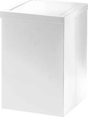 Decor Walther Çöp Kovası Sallanır Kapak, Kare, 12LT -Mat Beyaz