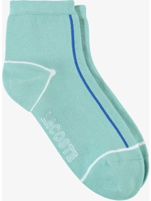 Lacoste Ankle Length Cotton Sport Socks Örme Logo Tekli Bilek Boyu Çorap Unisex Yeşil