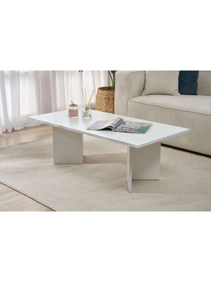 Rani Home Orta Sehpa Beyaz 119 cm AB-5367