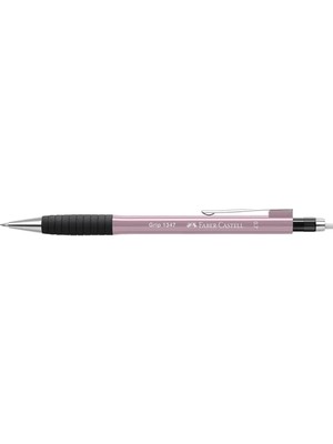 Die Grup Faber-Castell Grip 1345/47 Versatil Kalem, 0.7 Mm, Pembe, Ergonomik Tutuş, Yaylı Uç, Uzun Silgi, Modern Tasarım