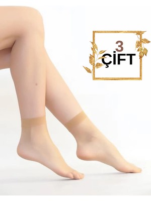 DayMod Lady Fity 15 Burunlu Soket Çorap 3 Adet
