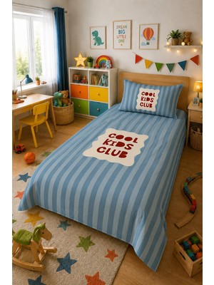 Evdek Bebek ve Çocuk Odası Cool Club – Cool Kids Tek Kişilik Pike Takımı 160X230 Cm 6ETD10