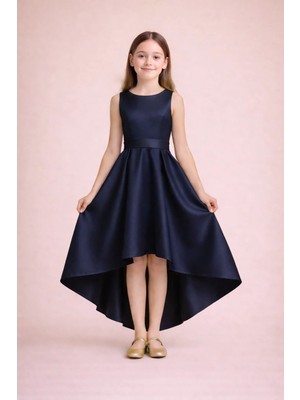 Suneh Butik Kız Çocuk Abiye Elbise – Asimetrik Kesim, Mezuniyet & Düğün Elbisesi