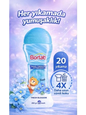 Bortab Granül Çamaşır Parfümü & Çamaşır Yumuşatıcı Fresh