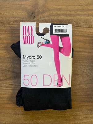 Daymod Mycro 50 Kilotlu Çorap (Siyah) Siyah 3 Adet