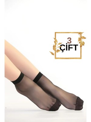 DayMod Lady Fity 15 Burunlu Soket Çorap 3 Adet