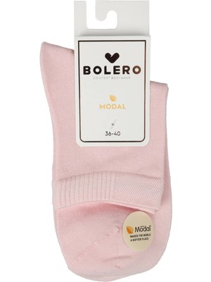 Bolero Kadın Premium Dikişsiz Modal Çorap Pembe