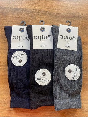 Aytuğ Erkek Gümüş Iyonlu Çorap 3'lü Paket