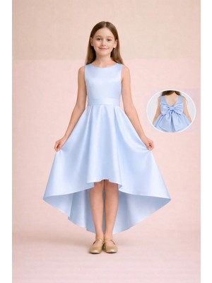Suneh Butik Kız Çocuk Abiye Elbise – Asimetrik Kesim, Mezuniyet & Düğün Elbisesi