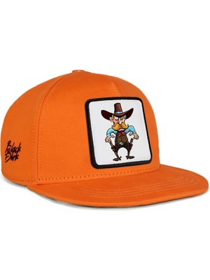 BlackBörk Hip Hop Kids Kovboy Logolu Turuncu Çocuk Beyzbol Şapka