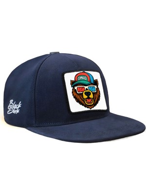 BlackBörk Hip Hop Kids Ayı Logolu Lacivert Çocuk Beyzbol Şapka