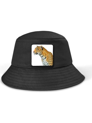 BlackBörk Panter Logolu Bucket Siyah Şapka