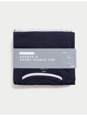 Marks & Spencer Regular Fit Kısa Kollu Pijama Takımı