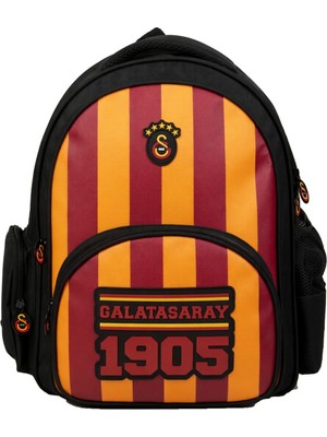 Galatasaray Üç Bölmeli Erkek Çocuk Galatasaray Baskılı Sarı - Kırmızı - Siyah Okul Sırt Çantası - 26925