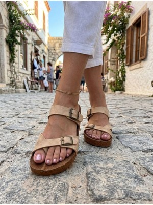 Moda Trendy Kadın Tokalı Parmak Arası Yazlık Günlük Plaj Tatil Işyeri Balkon Çeyiz Dışarı Ev Misafir Terliği