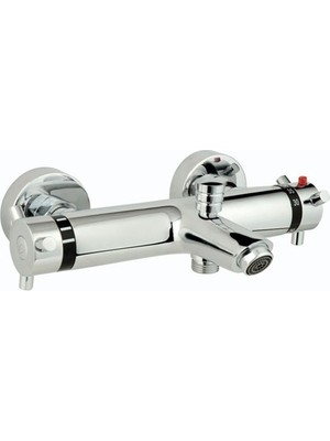 Gpd Termostatik Banyo Bataryası Tbb02 Krom Pirinç Malzemeden Üretilmiş Modern Tasarım