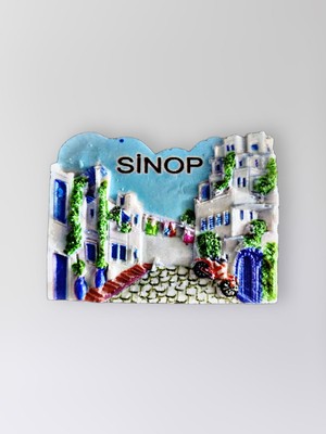 Mundy Sinop Polyester Kabartmalı Magnet 6,5x5 cm Dekoratif Hediyelik Buzdolabı Süsü (KOD:1331)