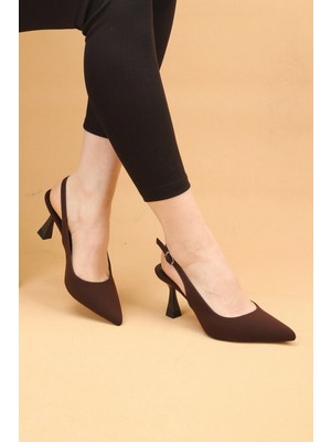 Nilsa Shoes Kadın Ince Topuklu Saten Abiye Ayakkabı Topuklu Ayakkabı