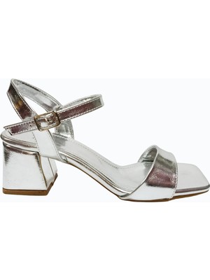 Eymen Shoes Eymen Pabuç Gümüş Kadın Stiletto