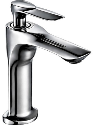 Dellora Lava Kısa Lavabo Bataryası Parlak Parlak-Füme
