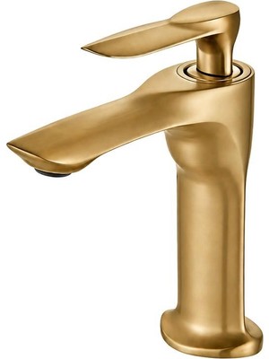 Dellora Lava Kısa Lavabo Bataryası Parlak Altın