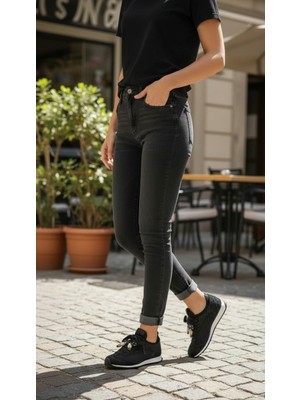 İzlife Izlife K2081 Siyah Tam Ortopedik Casual Kadın Günlük Ayakkabı