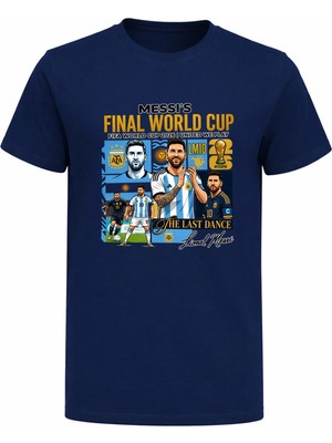 Efendioğlu Design The Last Dance Messi's Baskılı Worldcup 2026 Arjantin Baskılı T-Shirt