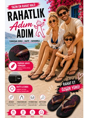 Pazariz Basic Parmak Arası Terlik Unisex Kadın Erkek Çocuk Eva Plaj Terliği Flip Flop Yazlık Deniz Havuz Günlük Kullanım Rahat Yumuşak Taban Acıtmaz Hafif Kaymaz Terlik