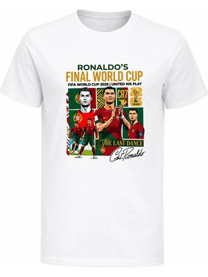 Efendioğlu Design The Last Dance Ronaldo's Baskılı Worldcup 2026 Portugal Baskılı Çocuk T-Shirt