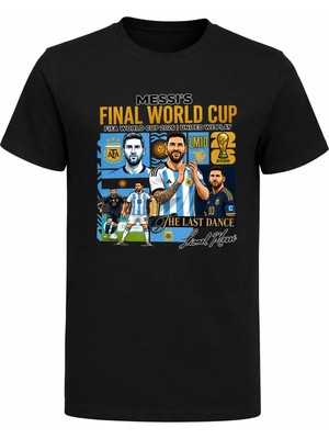 Efendioğlu Design The Last Dance Messi's Baskılı Worldcup 2026 Arjantin Baskılı Çocuk T-Shirt