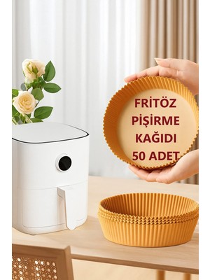 Yenilig Fritöz Pişirme Kağıdı 50 Adet – Yağsız, Pratik ve Hijyenik Kullanım Için Tek Kullanımlık Airfryer