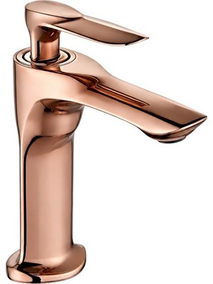 Dellora Lava Kısa Lavabo Bataryası Parlak Rose