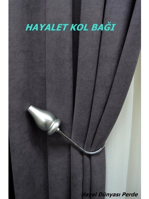 Hayal Dünyası Kornişe Takılan Hayalet Sistem Özel Tasarım Ahşap Perde Kol Bağı
