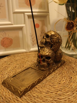 Hira Sanat Mystic Craniums Gold Eskitmeli Tütsülük
