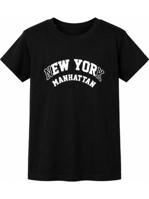 Trender Ny Manhattan Siyah Erkek Çocuk T-Shirt 26YDT1000057