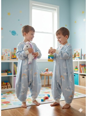 Wenaris Kollu Uyku Tulumu %100 Doğal Pamuk Çift Kat Pazen Özel Kumaş Unisex 1.0 Tog 20-24 Derece