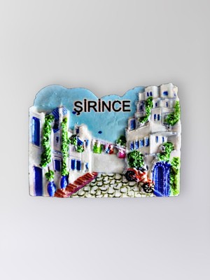 Mundy Şirince Polyester Kabartmalı Magnet 6,5x5 cm Dekoratif Hediyelik Buzdolabı Süsü (KOD:1343)