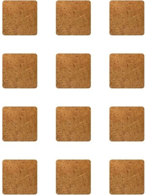 Empressco 12'li Mdf Supla Levhası, 10X10 Cm, Lazer Kesim, Şık ve Dayanıklı Ürün