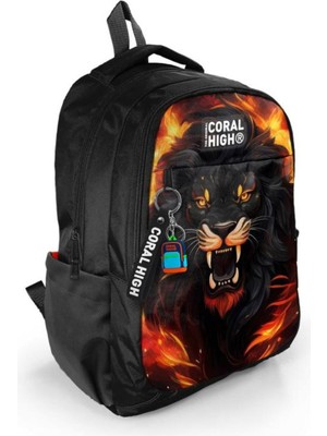 Empressco Kids Siyah Aslan Desenli Üç Bölmeli Okul Sırt Çantası 23671 - Fiyatı, Yorumları