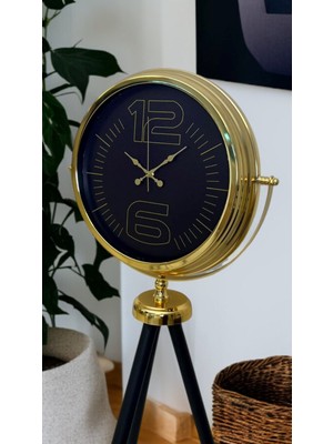 TKÇ Prime Gold Şık Tripod Ayaklı Saat
