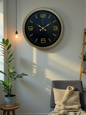 TKÇ 40 cm Metal Eskitme Vintage Duvar Saati