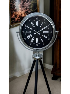 TKÇ Majestic Krom Tripod Ayaklı Saat