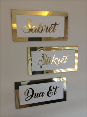 Empressco Motivasyonel Tablo Duvar Süsü, Şükret ve Dua Et Temalı, Modern Dekor