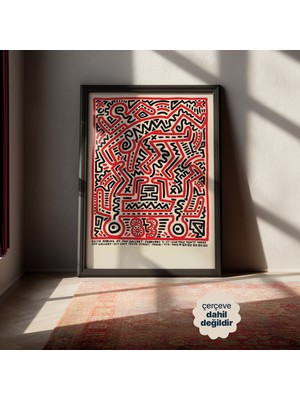 Persona Istanbul Keith Haring "fun Gallery, 1983" - Sanat Posteri (Çerçevesiz)
