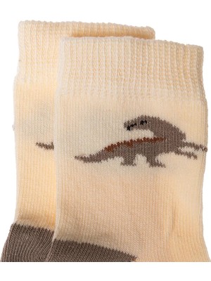 Hellobaby Erkek Bebek 5li Soket Çorap Dinozor Baskılı