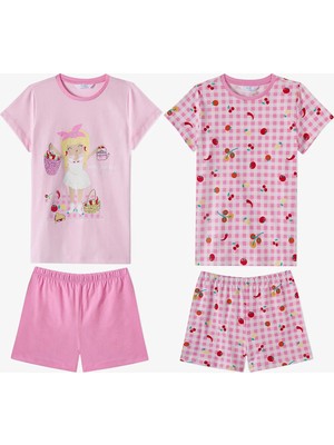 Penti Pembe Kız Çocuk Fresh Picnic Pamuklu 2'li Pijama Takımı