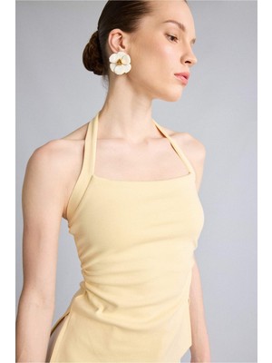 DeFacto Slim Fit Halter Yaka Kum Beji Atlet I2209AX26AU
